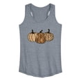 thumbnail image 1 of Instant Message - Brown Plaid Pumpkins - Women's Racerback Tank Top, 1 of 6