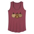 thumbnail image 1 of Instant Message - Brown Plaid Pumpkins - Women's Racerback Tank Top, 1 of 6