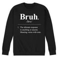 thumbnail image 1 of Instant Message - Bruh Definition  - Men's Crew Neck Fleece Pullover, 1 of 6