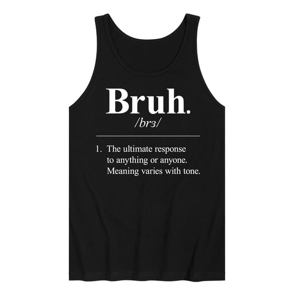 Instant Message - Bruh Definition - Men's Jersey Tank Top