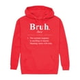 thumbnail image 1 of Instant Message - Bruh Definition  - Men's Pullover Hooded Fleece Sweatshirt, 1 of 6