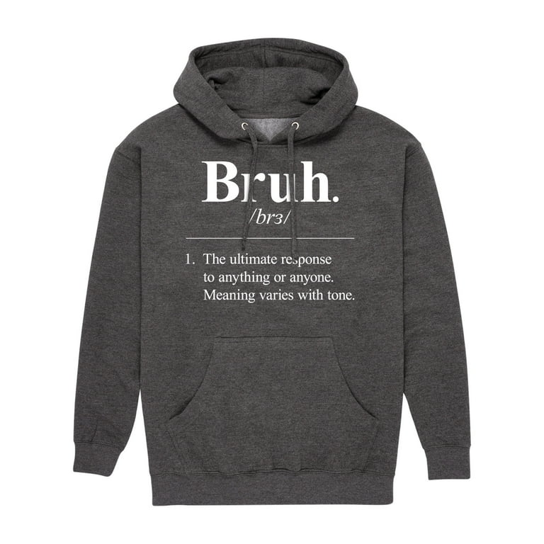 Instant Message - Bruh Definition - Men's Pullover Hooded Fleece