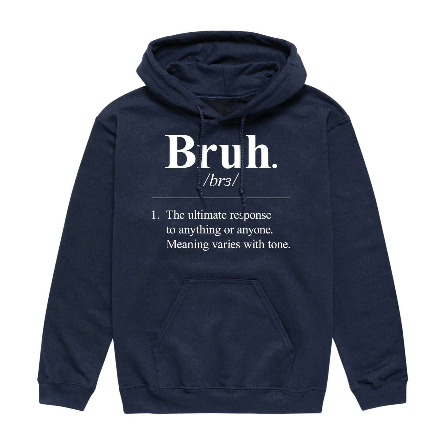 Instant Message - Bruh Definition - Men's Pullover Hooded Fleece