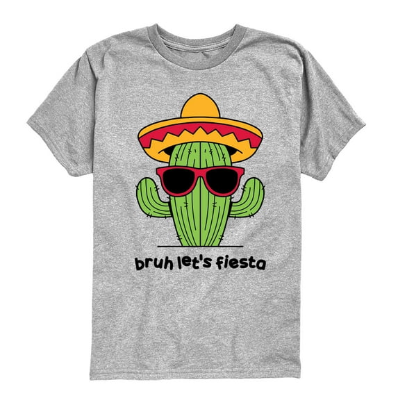 Instant Message - Bruh Let's Fiesta - Youth Boys Short Sleeve Graphic T-Shirt