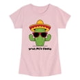 thumbnail image 1 of Instant Message - Bruh Let's Fiesta - Youth Girls Fitted Short Sleeve T-Shirt, 1 of 5
