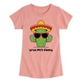 thumbnail image 1 of Instant Message - Bruh Let's Fiesta - Youth Girls Fitted Short Sleeve T-Shirt, 1 of 5