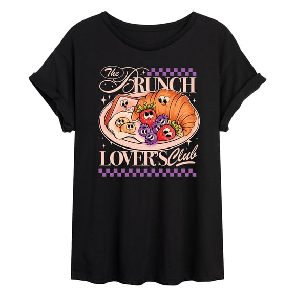 Instant Message - The Brunch Lovers Club Retro Food Women's Relaxed Fit T-Shirt