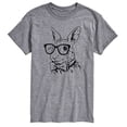 thumbnail image 1 of Instant Message - Bunny Bowtie - Men's Short Sleeve Graphic T-Shirt, 1 of 6