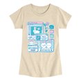 thumbnail image 1 of Instant Message - Bunny Computer Windows - Youth Girls Fitted Short Sleeve T-Shirt, 1 of 6