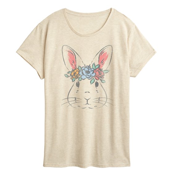 Instant Message - Bunny Face - Women's Short Sleeve Graphic T-Shirt