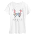 thumbnail image 1 of Instant Message - Bunny Face - Women's Short Sleeve Graphic T-Shirt, 1 of 5