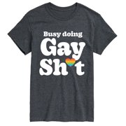 Instant Message - Busy Gay Sh*t Mens Short Sleeve Graphic T-Shirt
