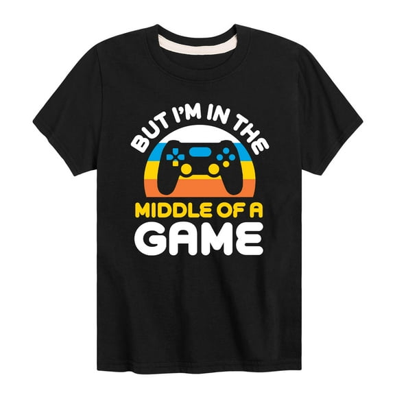 Instant Message - But Im In The Middle Game - Toddler And Youth Short Sleeve Graphic T-Shirt
