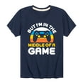 thumbnail image 1 of Instant Message - But Im In The Middle Game - Toddler And Youth Short Sleeve Graphic T-Shirt, 1 of 5