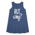 thumbnail image 1 of Instant Message - But Why - Toddler & Youth Girls A-line Dress, 1 of 6