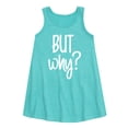 thumbnail image 1 of Instant Message - But Why - Toddler & Youth Girls A-line Dress, 1 of 5