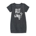 thumbnail image 1 of Instant Message - But Why - Toddler & Youth Girls Fleece Dress, 1 of 5
