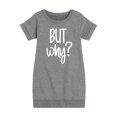 thumbnail image 1 of Instant Message - But Why - Toddler & Youth Girls Fleece Dress, 1 of 6