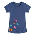 thumbnail image 1 of Instant Message - Butterflies - Girls Toddler And Youth Short Sleeve Graphic T-Shirt, 1 of 5