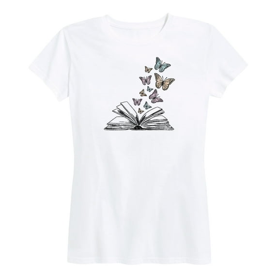 Instant Message - Butterfly Book - Women's Short Sleeve Graphic T-Shirt