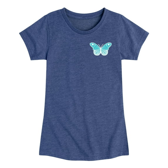 Instant Message - Butterfly - Girls Toddler And Youth Short Sleeve Graphic T-Shirt