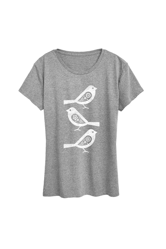 - Bw Scandinavian Birds - Women's Short Sleeve Graphic T-Shirt