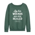 thumbnail image 1 of Instant Message - By His Wounds Isaiah - Women's Lightweight French Terry Long Sleeve Shirt, 1 of 6