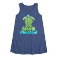 thumbnail image 1 of Instant Message - Cabo Mexico Sea Turtle  - Toddler & Youth Girls A-line Dress, 1 of 6
