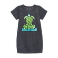 thumbnail image 1 of Instant Message - Cabo Mexico Sea Turtle  - Toddler & Youth Girls Fleece Dress, 1 of 5