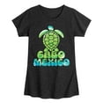 thumbnail image 1 of Instant Message - Cabo Mexico Sea Turtle  - Toddler & Youth Girls Short Sleeve Graphic T-Shirt, 1 of 6