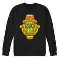 thumbnail image 1 of Instant Message - Cactus Sombrero - Men's Crew Neck Fleece Pullover, 1 of 6