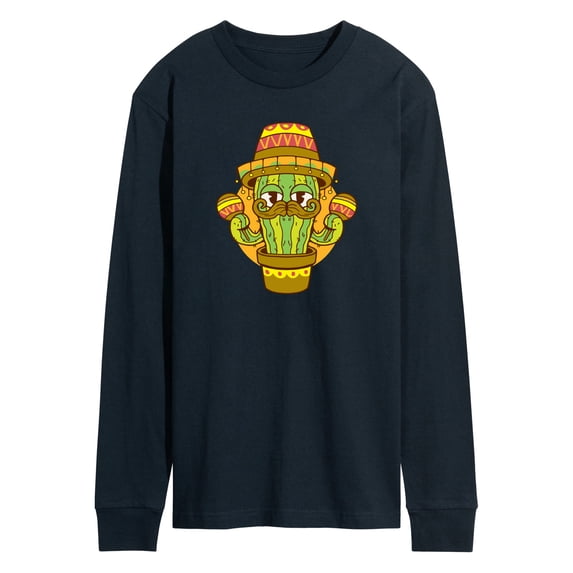 Instant Message - Cactus Sombrero - Men's Long Sleeve T-Shirt