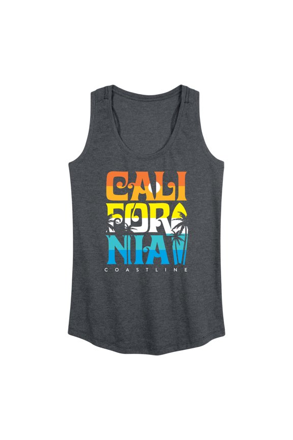 - California Coastline - Women's Racerback Tank Top