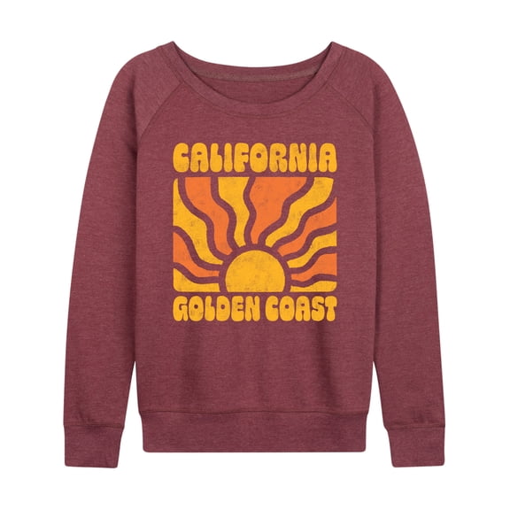 Instant Message - California Golden Coast - Women's Lightweight French Terry Long Sleeve Shirt