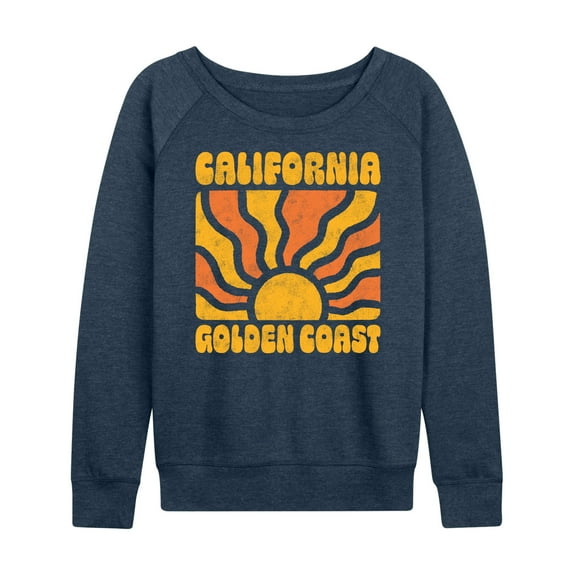 Instant Message - California Golden Coast - Women's Lightweight French Terry Long Sleeve Shirt