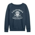 thumbnail image 1 of Instant Message - California Napa Valley Hot Air Balloon - Women's Lightweight French Terry Long Sleeve Shirt, 1 of 6