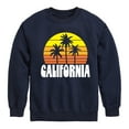 thumbnail image 1 of Instant Message - California Retro Sunset - Toddler & Youth Crewneck Fleece Sweatshirt, 1 of 6
