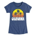 thumbnail image 1 of Instant Message - California Retro Sunset - Toddler & Youth Girls Short Sleeve Graphic T-Shirt, 1 of 6