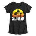 thumbnail image 1 of Instant Message - California Retro Sunset - Toddler & Youth Girls Short Sleeve Graphic T-Shirt, 1 of 6