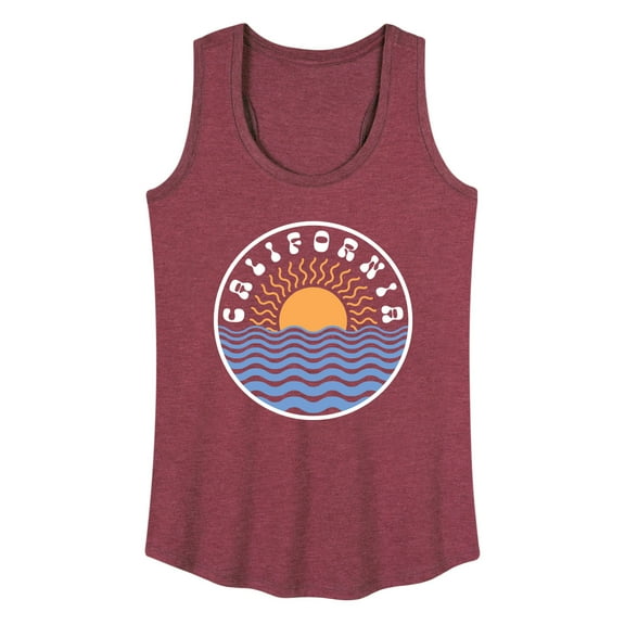 Instant Message - California Sun Waves - Women's Racerback Tank Top