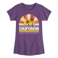 thumbnail image 1 of Instant Message - California Sunset - Toddler & Youth Girls Short Sleeve Graphic T-Shirt, 1 of 6