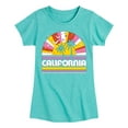 thumbnail image 1 of Instant Message - California Sunset - Toddler & Youth Girls Short Sleeve Graphic T-Shirt, 1 of 6