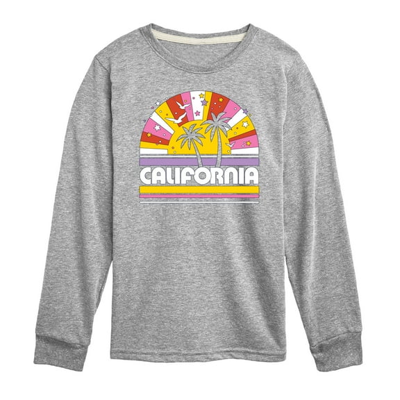 Instant Message - California Sunset - Toddler & Youth Long Sleeve Graphic T-Shirt