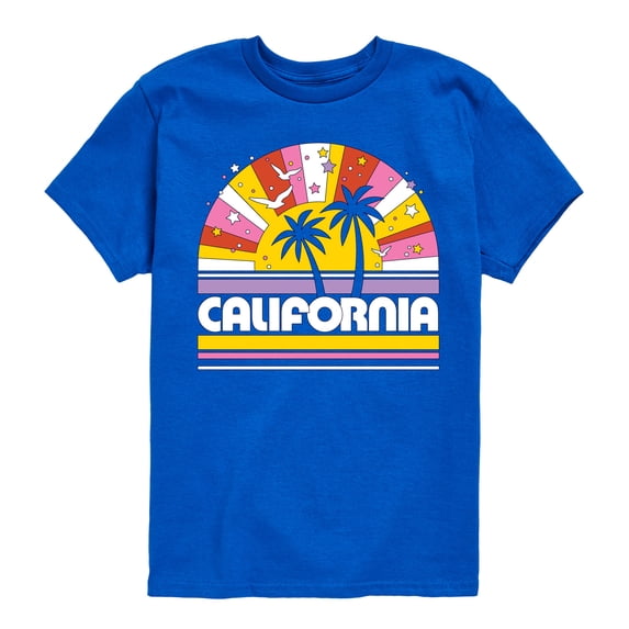 Instant Message - California Sunset - Toddler & Youth Short Sleeve Graphic T-Shirt