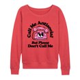 thumbnail image 1 of Instant Message - Call Me Antisocial - Women's Lightweight French Terry Pullover, 1 of 1