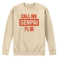 thumbnail image 1 of Instant Message - Call Me Senpai - Men's Crew Fleece Sweatshirt, 1 of 4