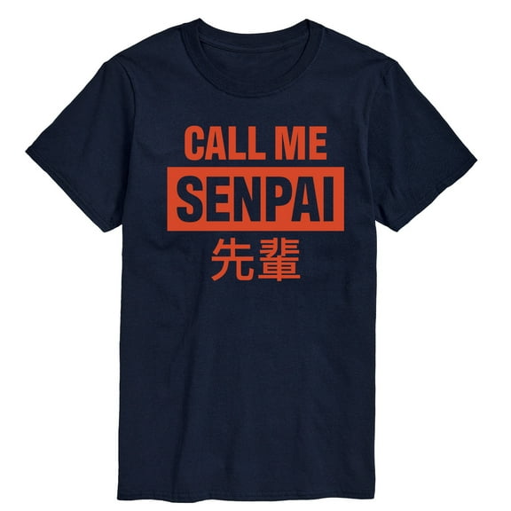 Instant Message - Call Me Senpai - Men's Short Sleeve Graphic T-Shirt
