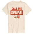 thumbnail image 1 of Instant Message - Call Me Senpai - Men's Short Sleeve Graphic T-Shirt, 1 of 6