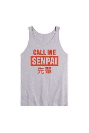 - Call Me Senpai Graphic Tank Top