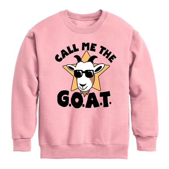 Instant Message - Call Me The Goat - Toddler And Youth Crewneck Fleece Sweatshirt
